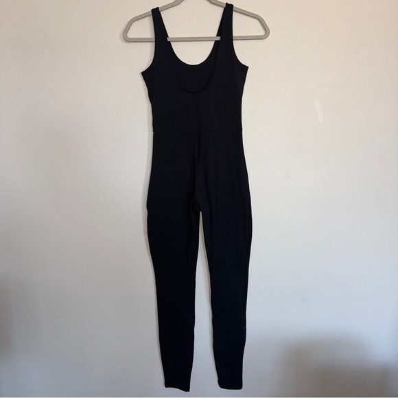 Girlfriend Collective Black Scoop Unitard Jumpsuit Small - Picture 8 of 11